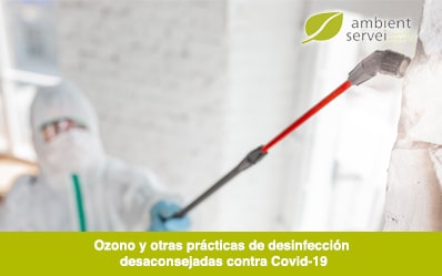 Ozono y otras prácticas de desinfección  desaconsejadas contra Covid-19